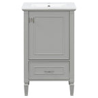 20" Bathroom Vanity with Ceramic Sink