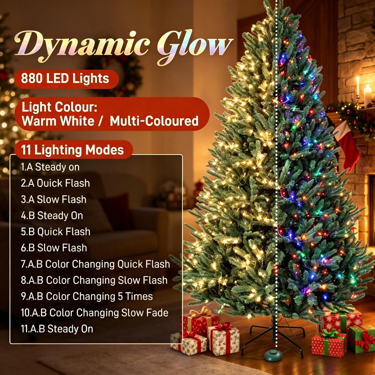 9 FT Prelit Colorado Christmas Tree