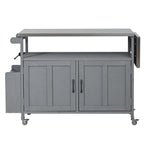 Foldable Outdoor Kitchen Island with Lockable Wheels
