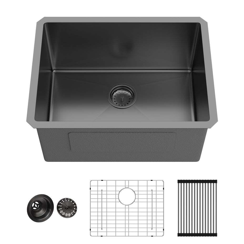 Laundry Sink 24 Inch - Undermount Gunmetal