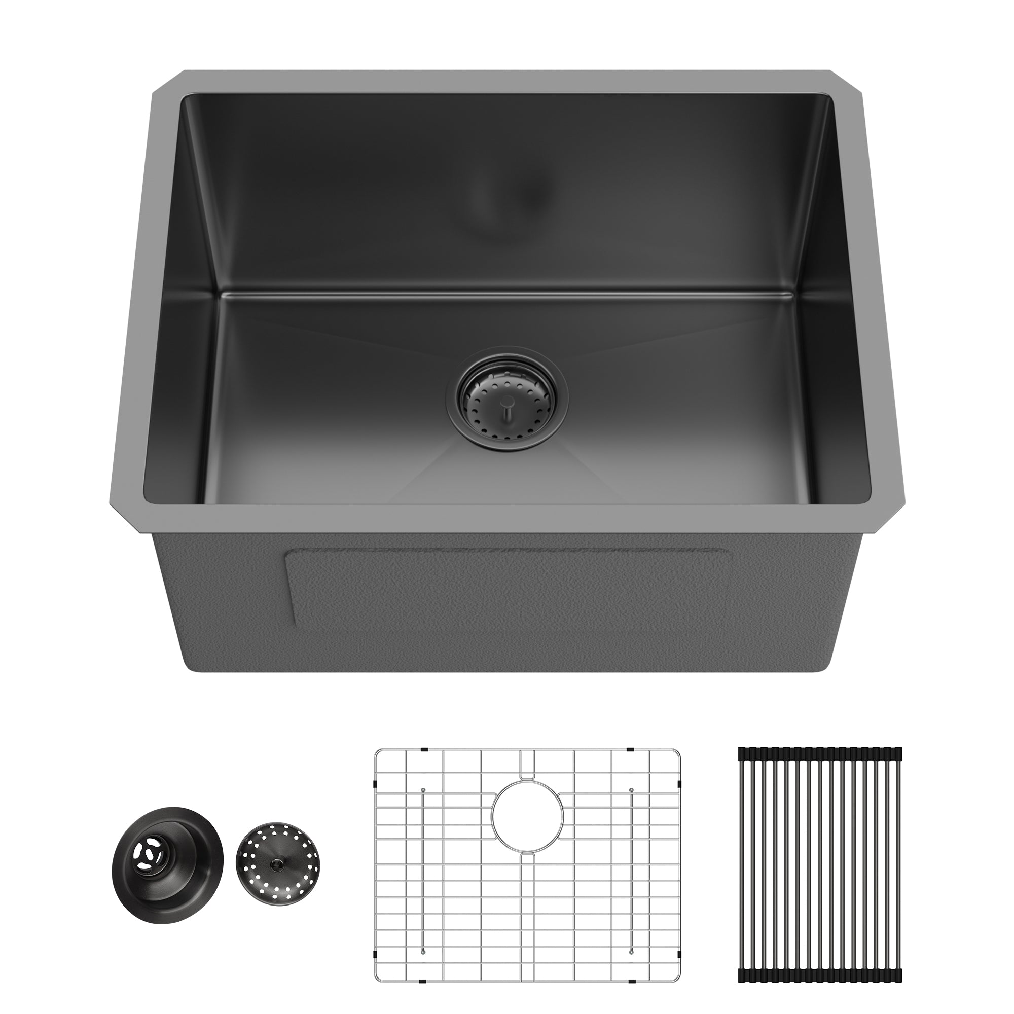 Laundry Sink 24 Inch - Undermount Gunmetal