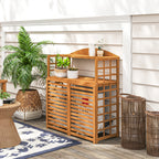 Outsunny Wood Air Conditioner Fence