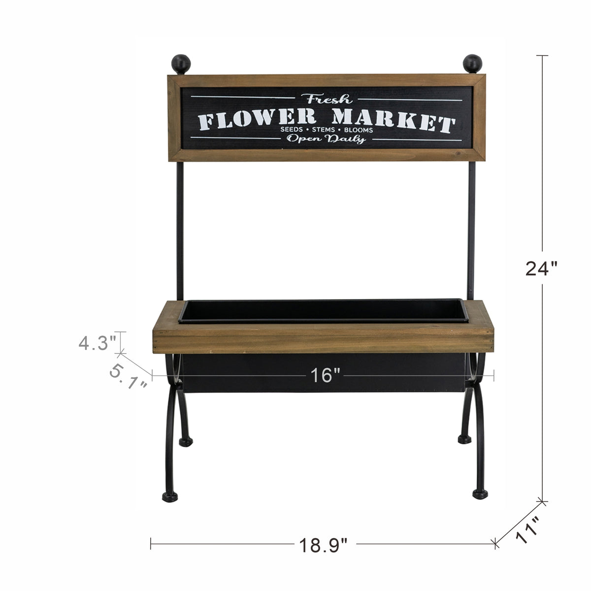 Rustic Decorative Plant Stand
