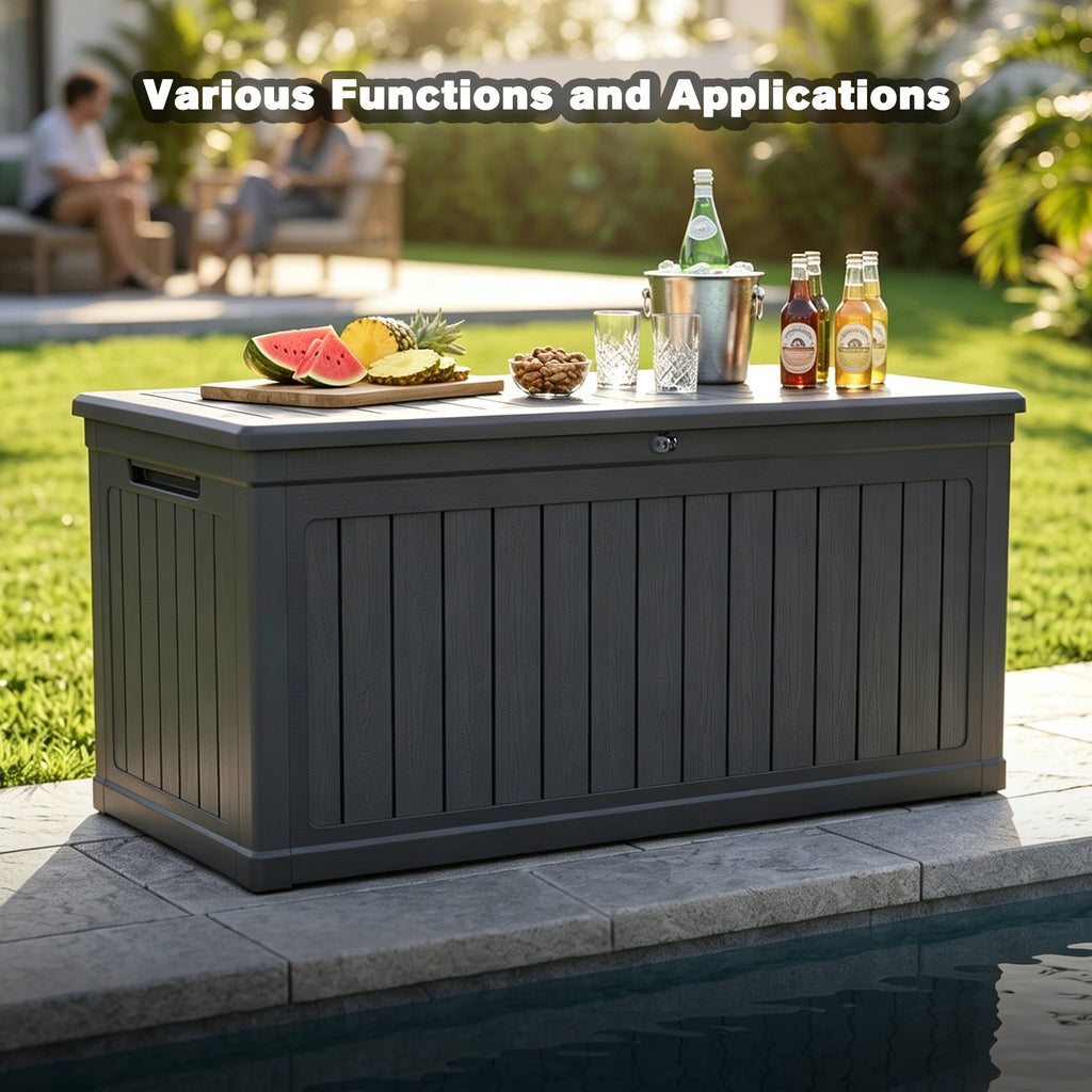 260 Gallon Large Outdoor Storage XXL Deck Box