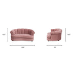 Halle 35.5" Rolled-Arm Dog Bed with Channel-Tufted Back