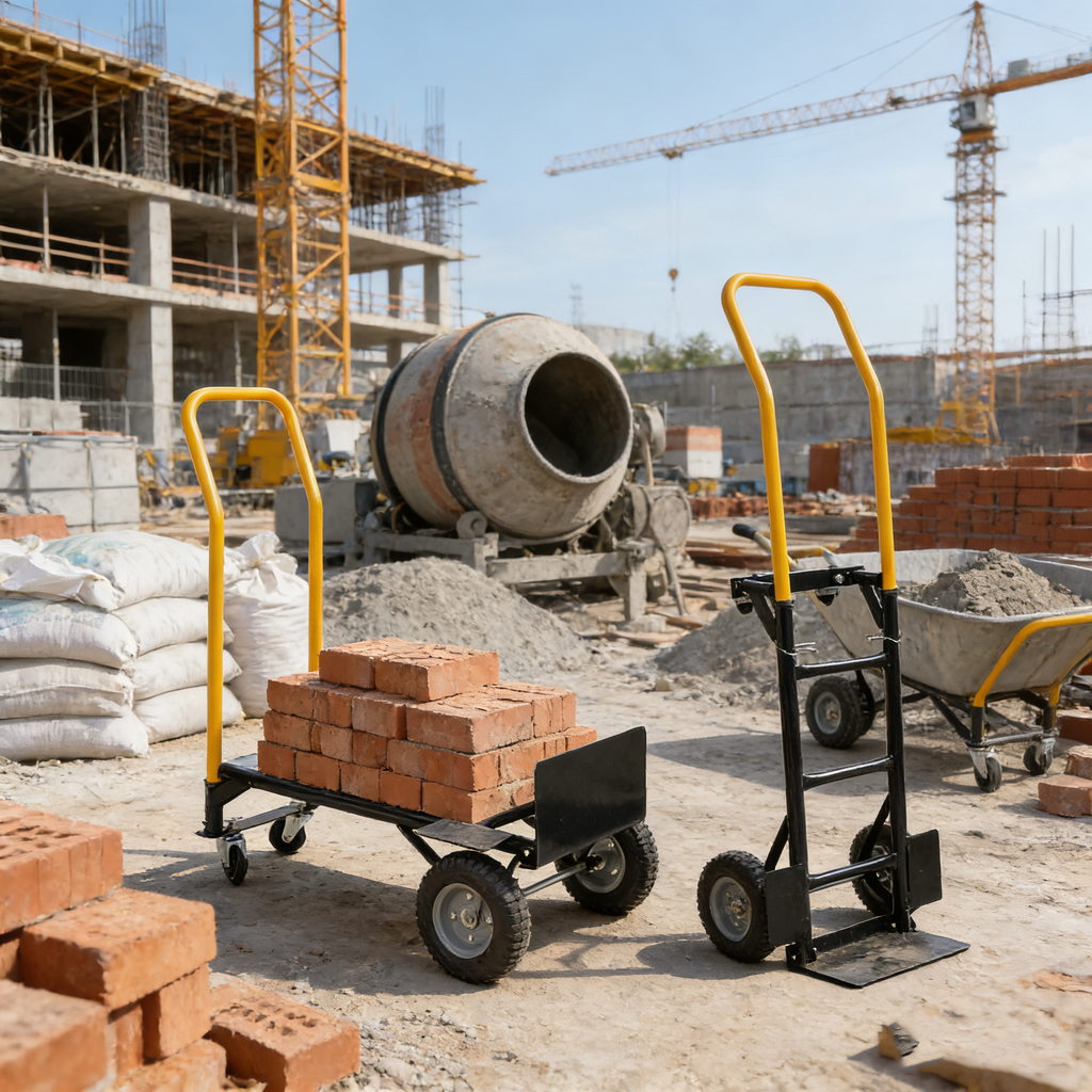 Hand Truck Dual Purpose 2 Wheel Dolly Cart and 4 Wheel Push Cart