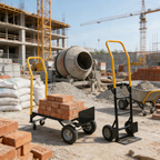 Hand Truck Dual Purpose 2 Wheel Dolly Cart and 4 Wheel Push Cart