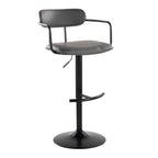 Contemporary Adjustable Height Barstool with Swivel