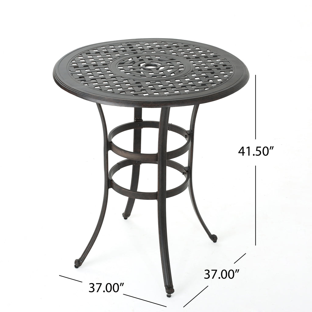 Cast Aluminium Bar Table