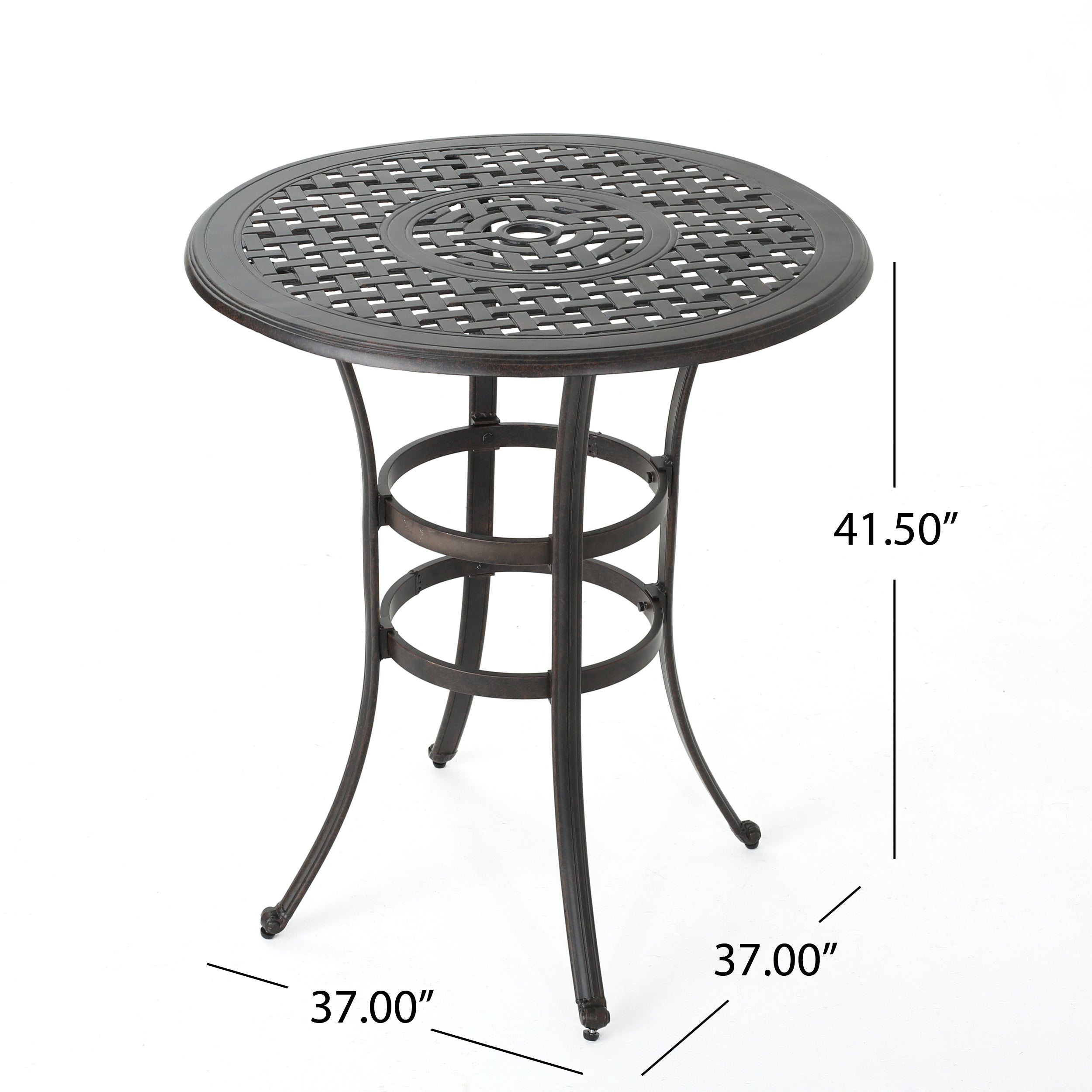 Cast Aluminium Bar Table