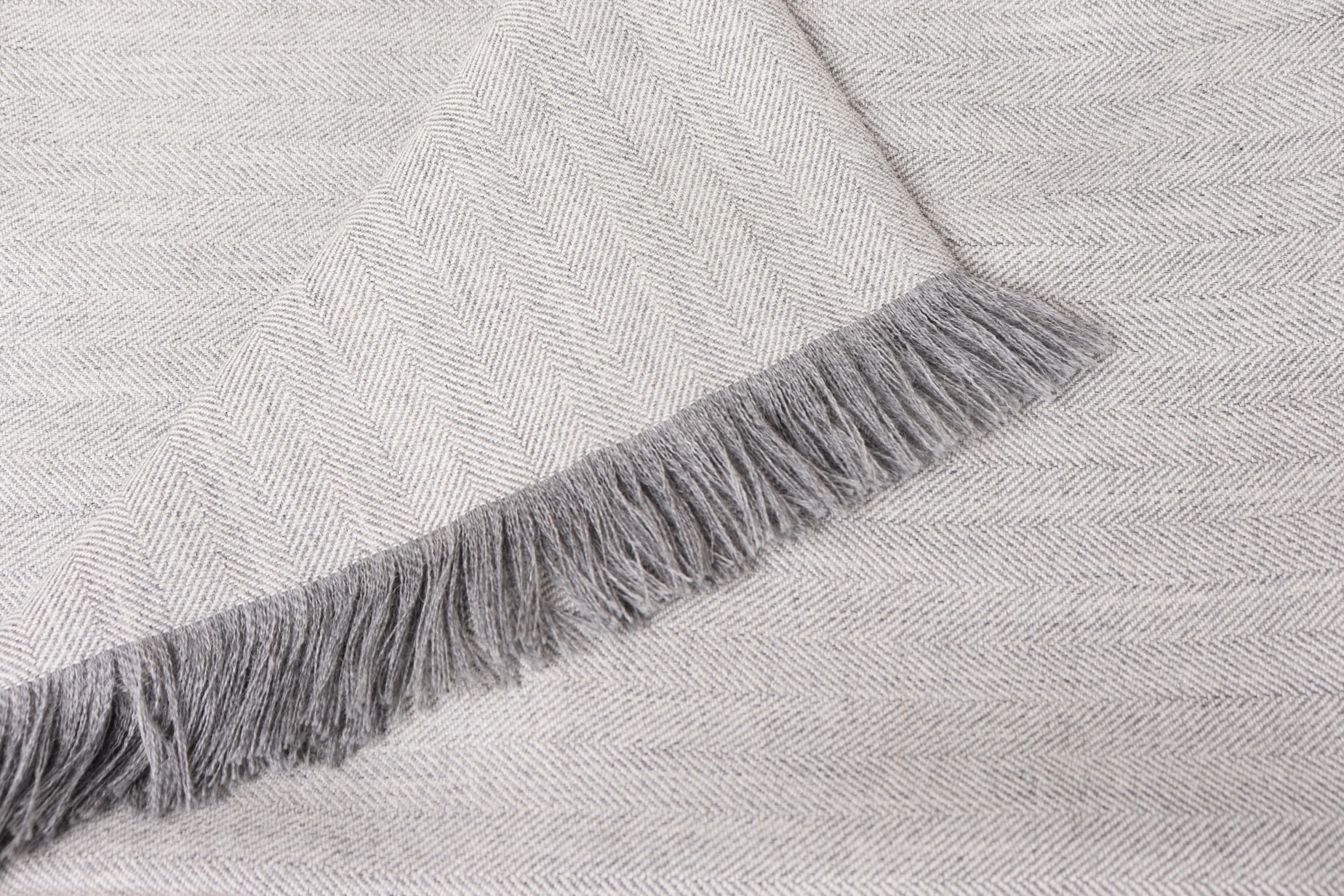 100% Alpaca Wool Throw Blanket