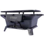Oval Cast Iron Grill - Portable Outdoor Cooking