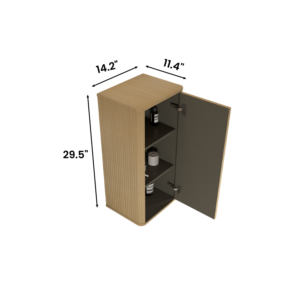 Chic Curvy Floating Side Cabinet
