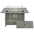 K&K 8-Piece Patio Furniture Set with 43" Fire Pit Table