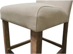 Set of 2 Upholstered Counter Dining Chairs