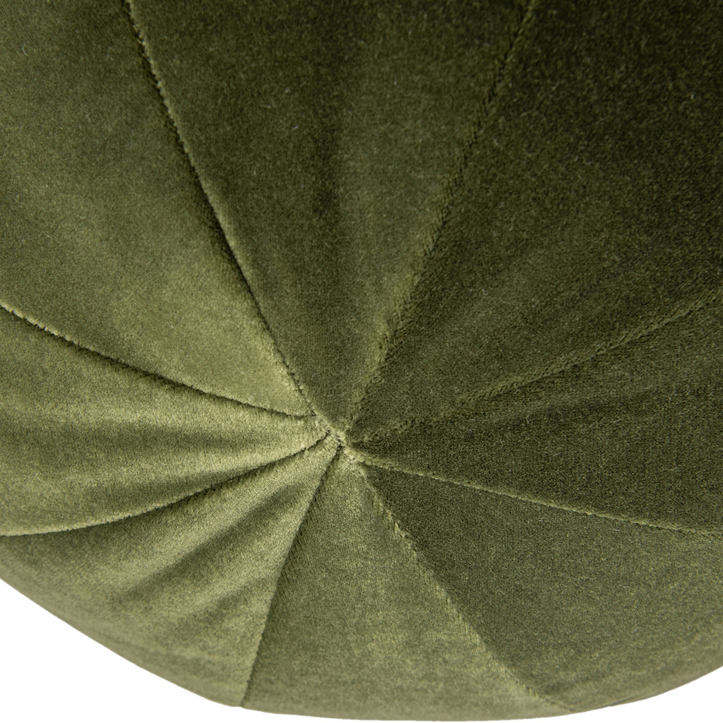 Luna 12" Round Sphere Accent Ball Throw Pillow, Olive