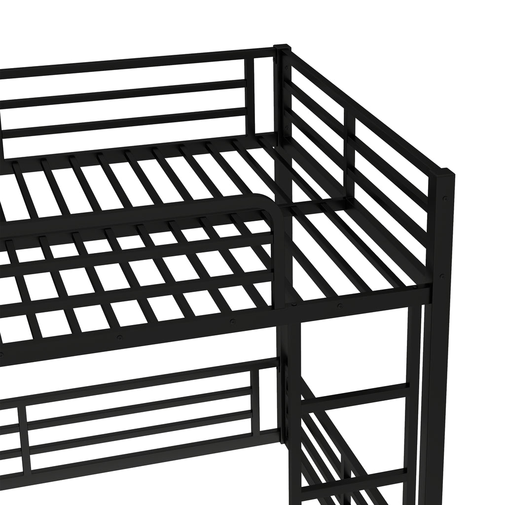 Metal Bunk Bed, Full XL over Full XL