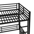 Metal Bunk Bed, Full XL over Full XL