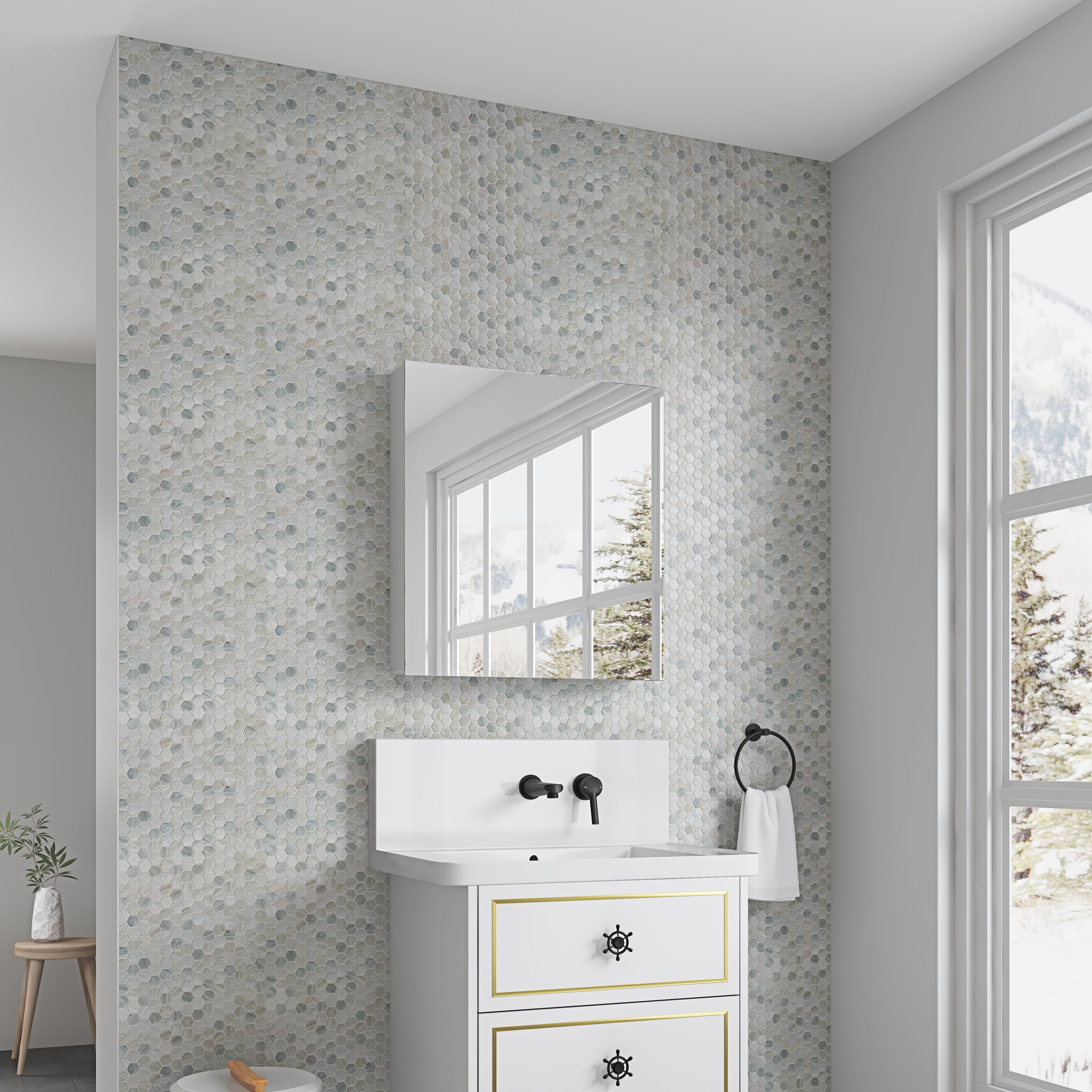 24'' W x 26'' H Surface Frameless Mirror Medicine Cabinet