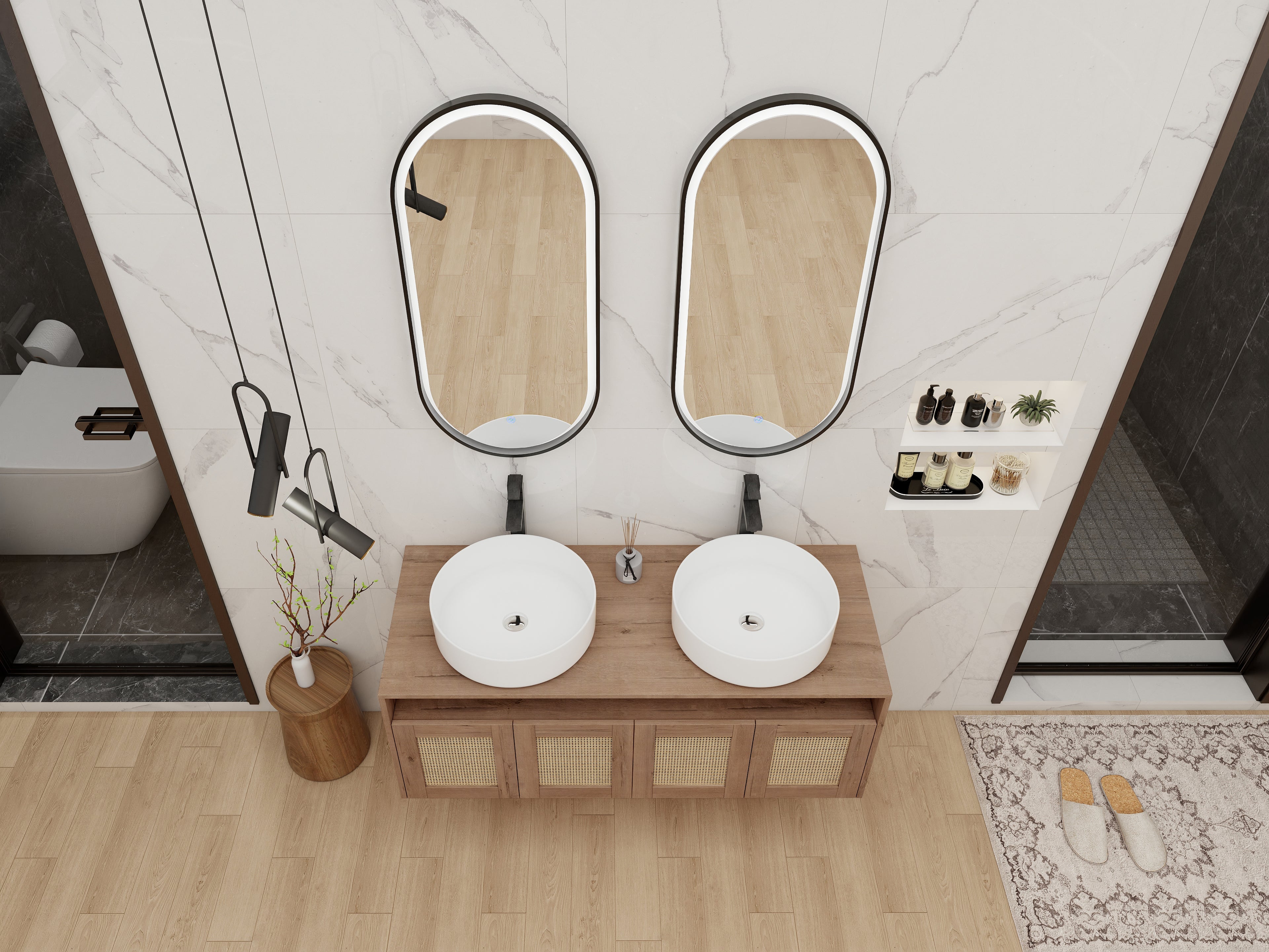 48" Bathroom Vanity with Art Sink