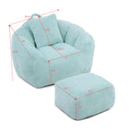 Giant Bean Bag Chair with Footstool