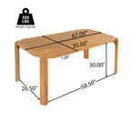 Kaja Outdoor Acacia Wood Dining Table