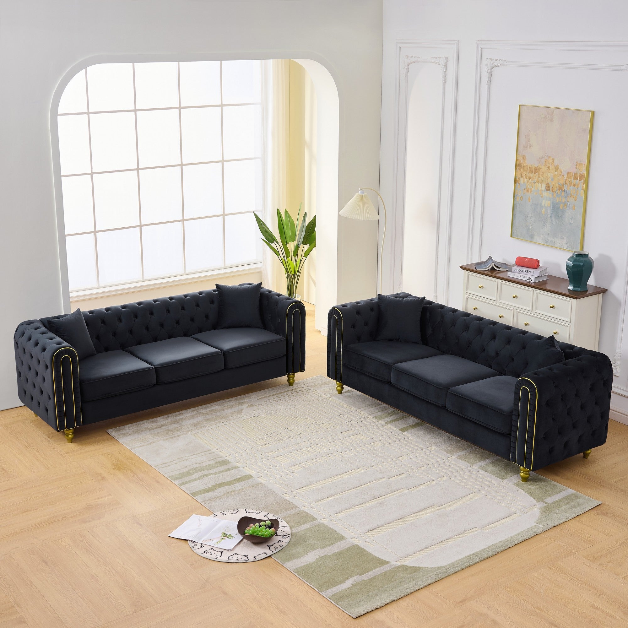 3 Seater Modern Loveseat Sofa