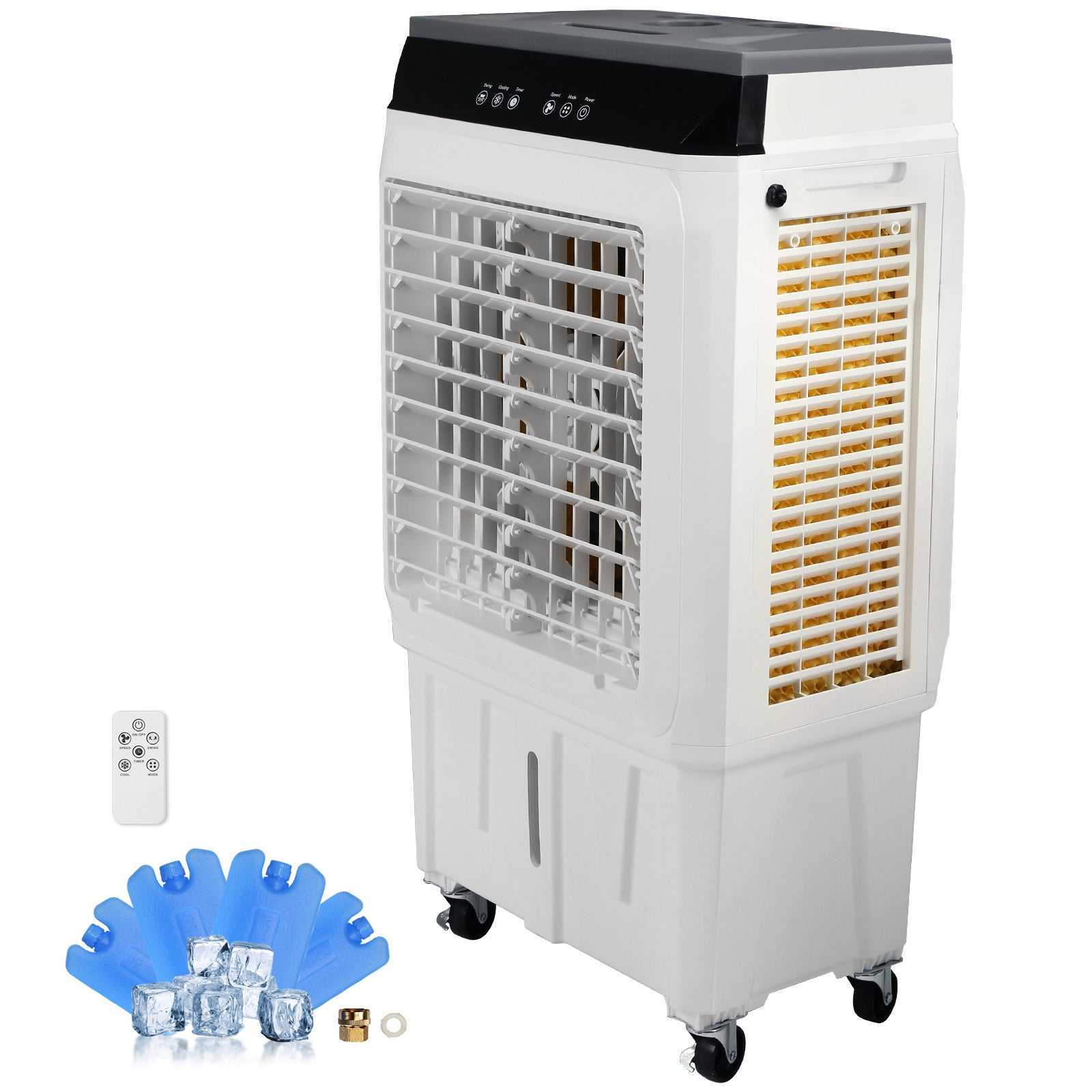 Evaporative Air Cooler with Adjustable Speeds and 12-Hour Timer