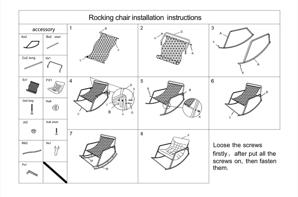 Modern Rocking Chair with Extra-Wide Technical Leather Upholstery