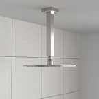 8" Ceiling Mounted Shower Arm with Flange in Brushed Nickel