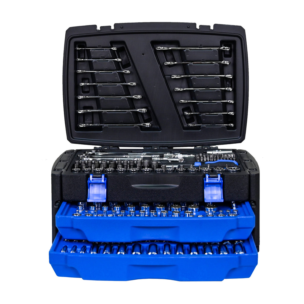 Black Hand Tool Box with Toolset 266Pcs