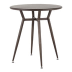 Round Dinette Table in Antique Metal