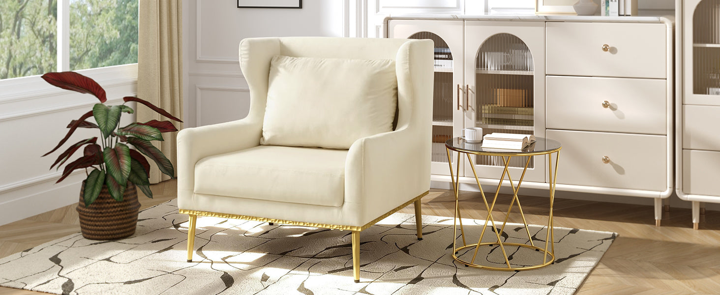 Modern Velvet Accent Chair