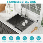 Drop In Laundry Utility Sink - Premium Stainless Steel