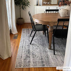 Barny Gray Blue Washable Rug - Clearance