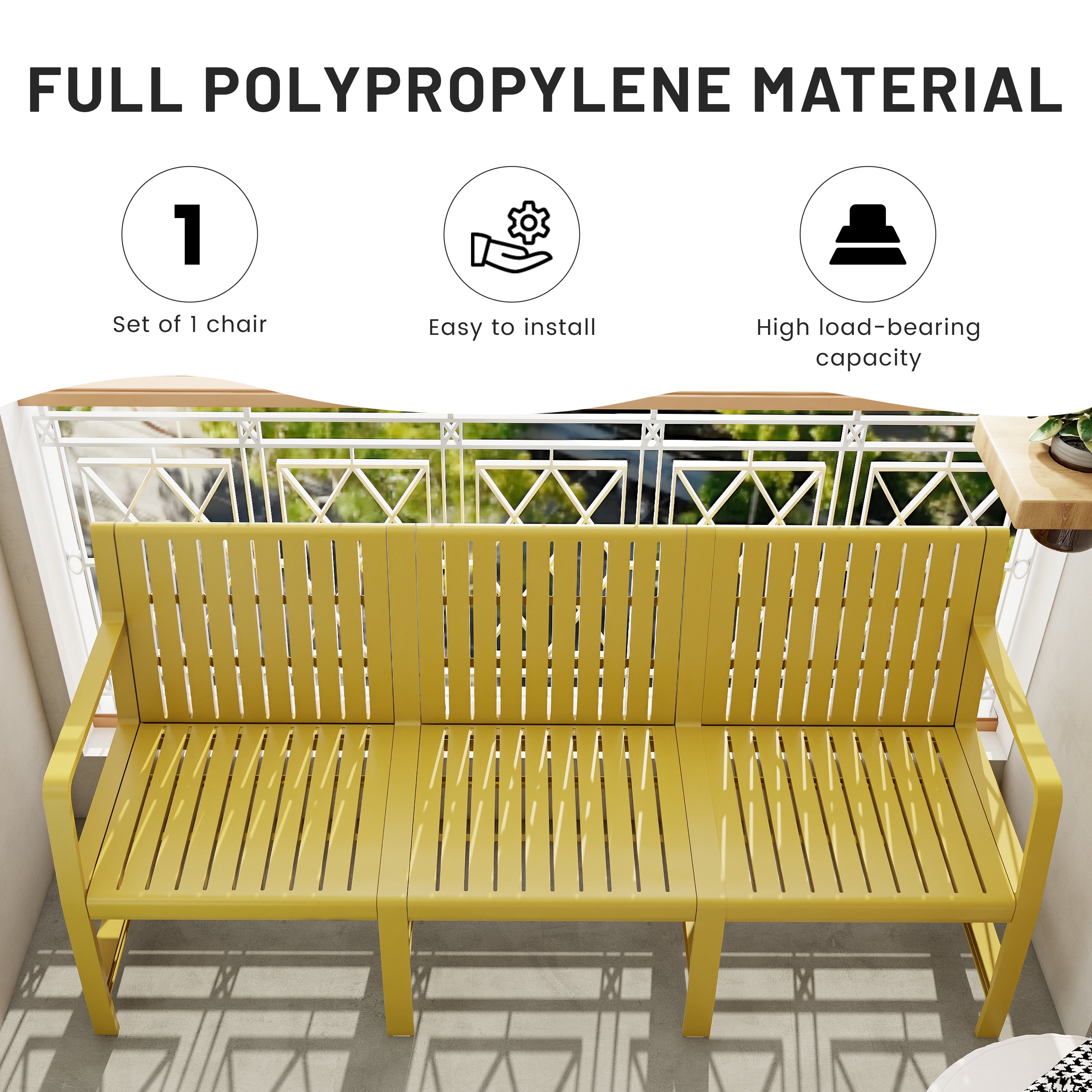 Summer 1-Piece Indoor/Outdoor 3-Seater Sofa