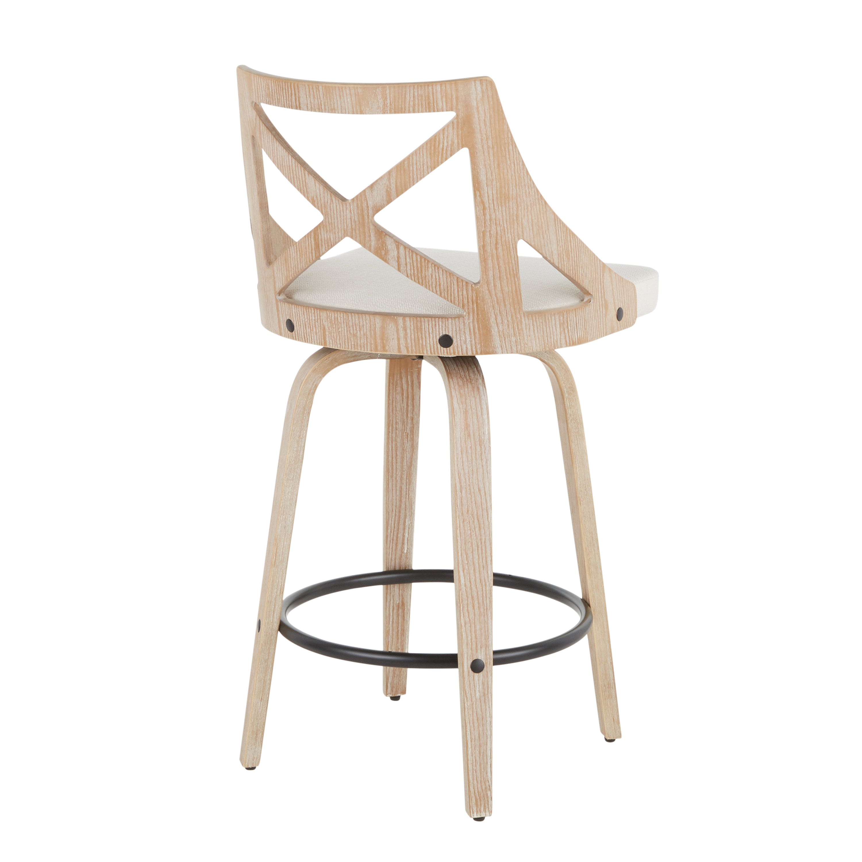 26" Fixed Height Counter Stool with Swivel