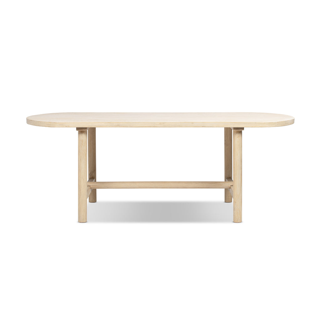Milo 85" 8-Seat Oval Reclaimed Wood Dining Table