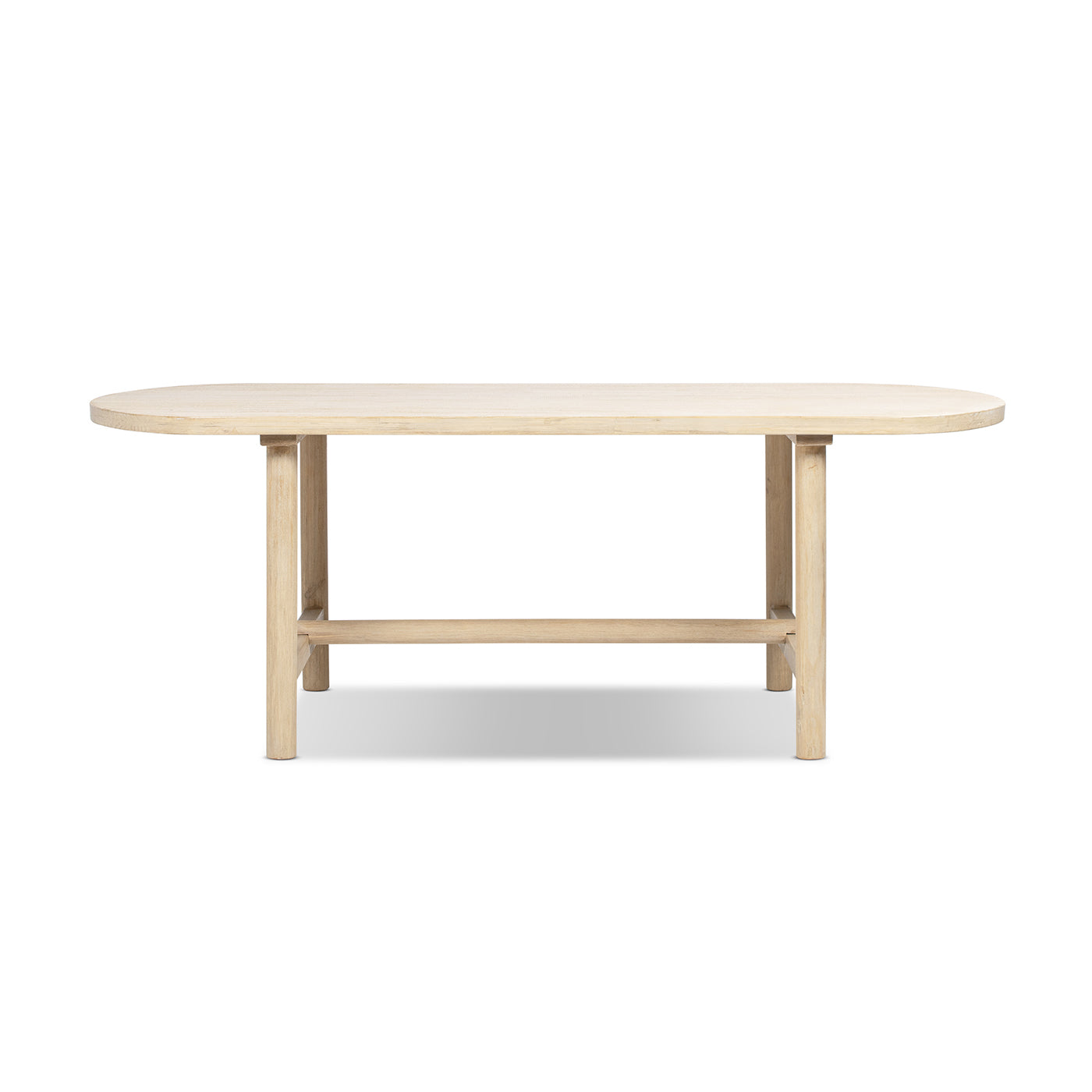 Milo 85" 8-Seat Oval Reclaimed Wood Dining Table