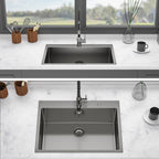 30 x 22 x 10 Inch Kitchen Sink Drop In Gunmetal