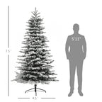 HOMCOM Pre-Lit Mountain Pine Artificial Christmas Tree