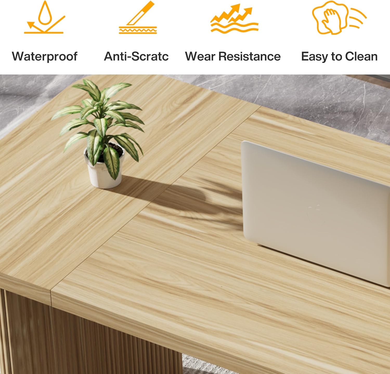 62" Modern Executive Desk