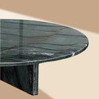 Green Marble & Metal Table