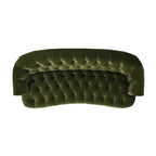 La Rosa Victorian Chesterfield Tufted Sofa - Olive