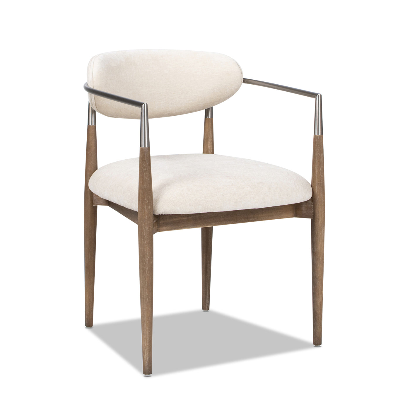 Artemis Mixed Material Upholstered Dining Arm Chair