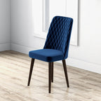 Katie Mid-Century Modern Velvet Dining Chair Set of 2