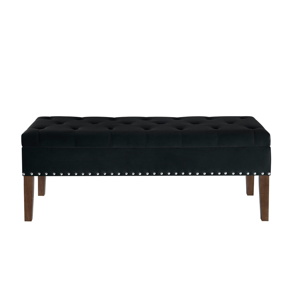 Tufted Bench With Storage