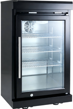 Black Single Door Fridge Cabinet for Outdoor Kitchens