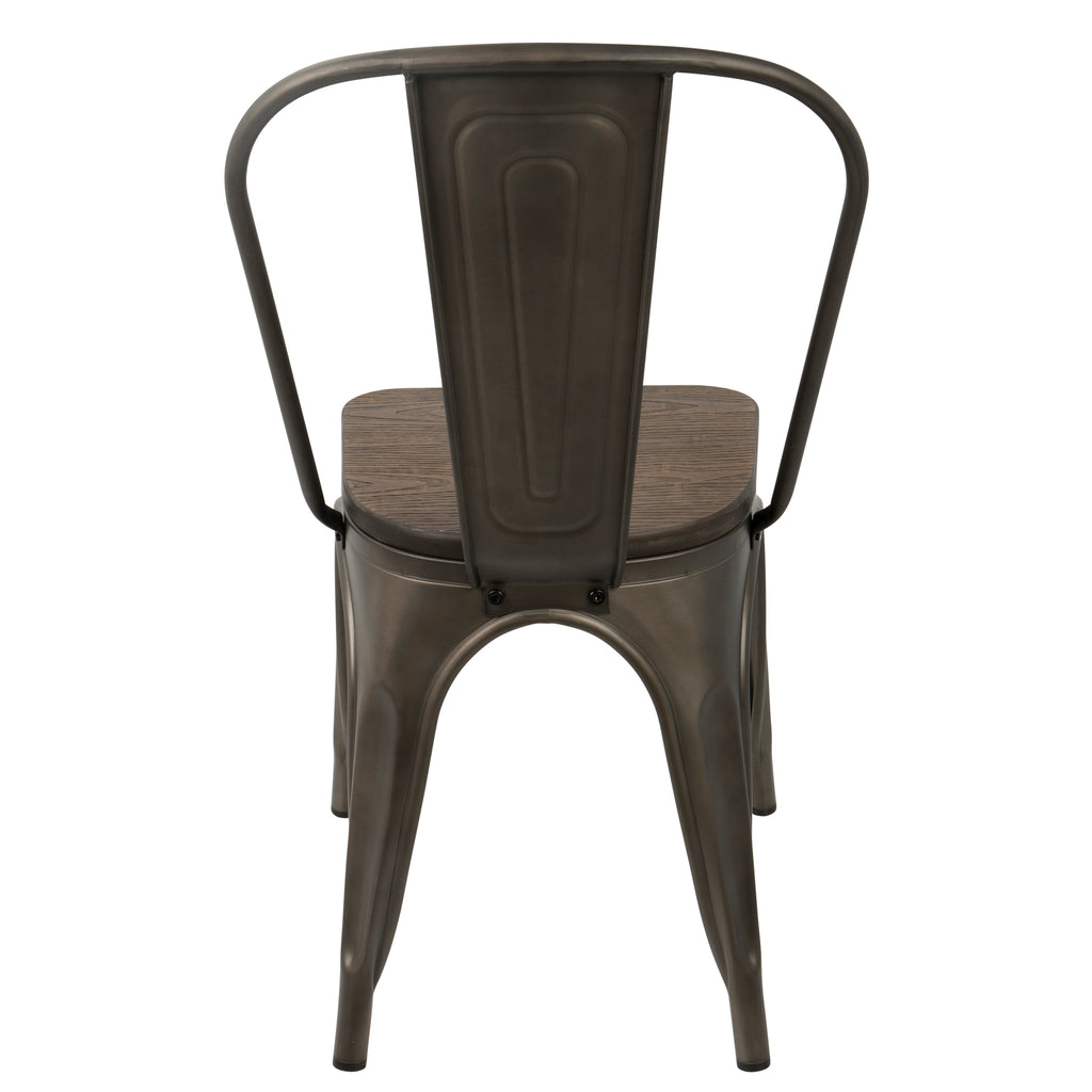 Farmhouse Stackable Dining Chair in Antique Finish