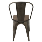 Farmhouse Stackable Dining Chair in Antique Finish